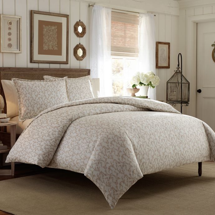 Laura Ashley Victoria Duvet Cover Set In Taupe Bed Bath And