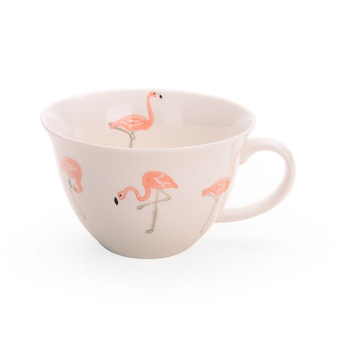 Signature Housewares Flamingo Jumbo Mugs Set Of 4 Bed Bath
