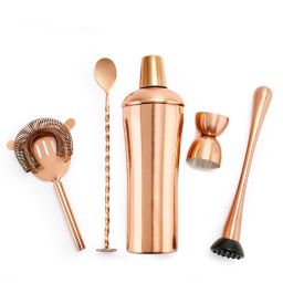 Old Dutch International DuraCopper® 5-Piece Cocktail Shaker Set