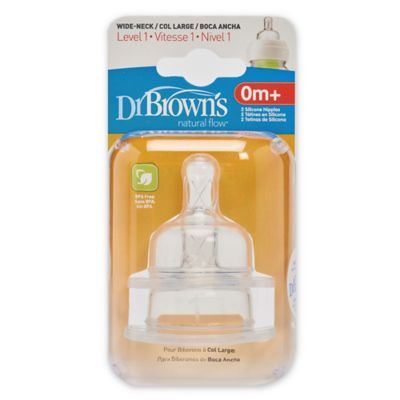 dr brown's level 2 wide neck teats