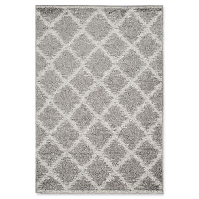 Safavieh Adirondack Diamond Trellis Rug in Silver Bed Bath & Beyond