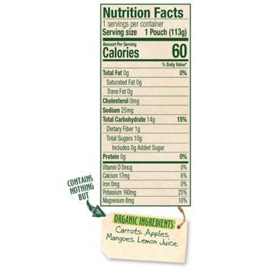 Sprout&reg; 4 oz. Stage 2 Organic Baby Food in Carrot, Apple and Mango. View a larger version of this product image.