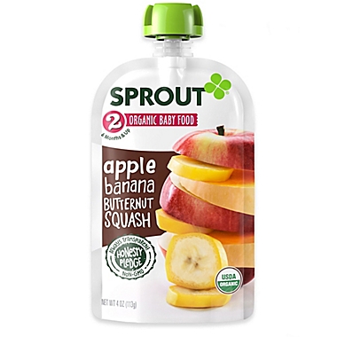 Sprout&reg; 4 oz. Stage 2 Organic Baby Food in Apple, Banana and Butternut Squash. View a larger version of this product image.