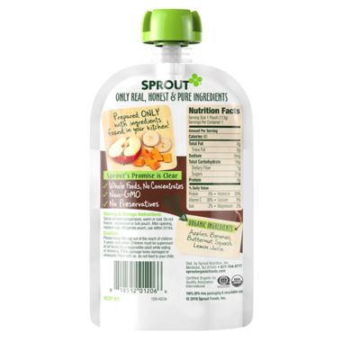 Sprout&reg; 4 oz. Stage 2 Organic Baby Food in Apple, Banana and Butternut Squash. View a larger version of this product image.
