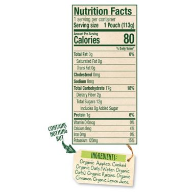 Sprout&reg; 4 oz. Stage 2 Organic Baby Food in Apple, Cinnamon and Oatmeal. View a larger version of this product image.