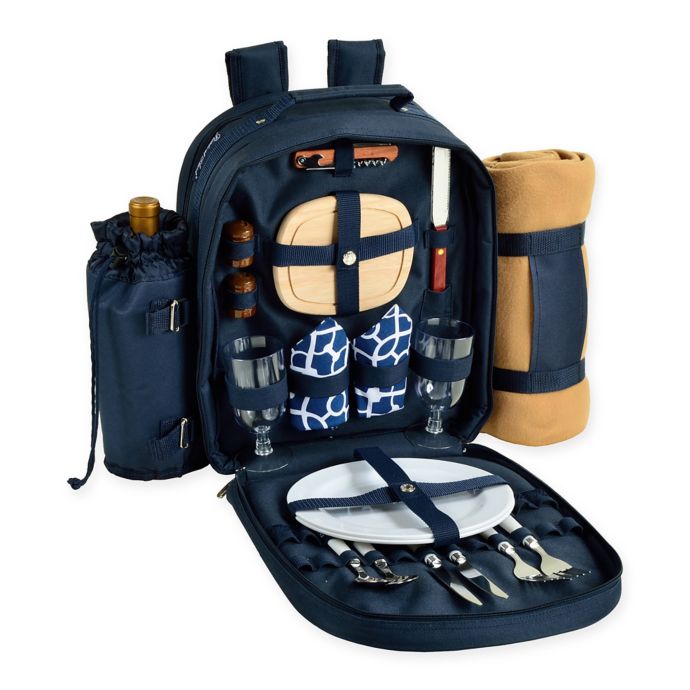 2 person backpack picnic set