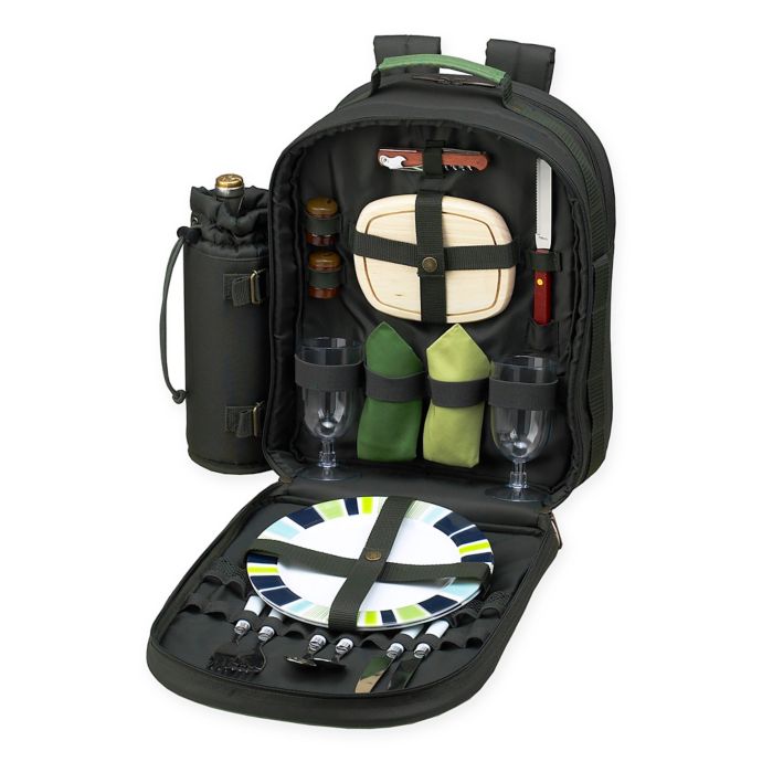 2 person backpack picnic set