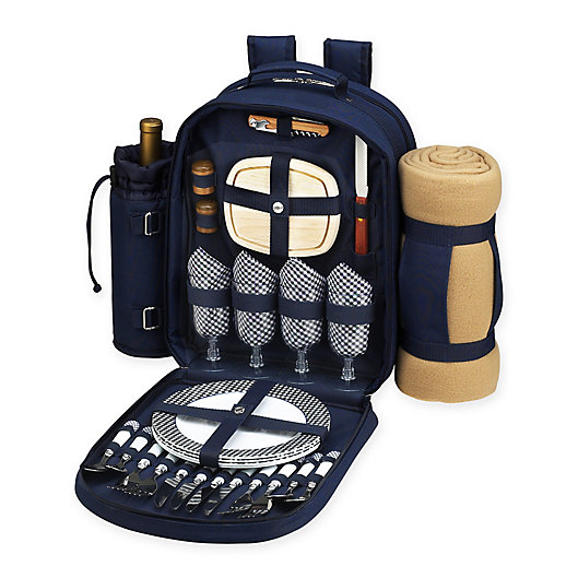 Picnic Basket Backpack Picnic Equipment Foldable Table Blanket For Camping 