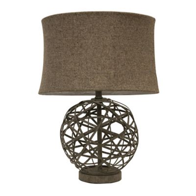 iron sphere table lamp