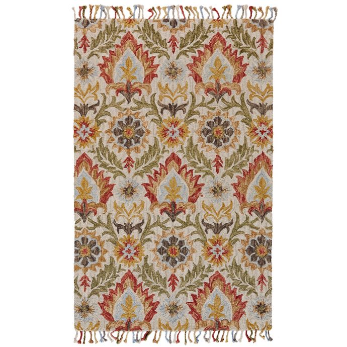 Feizy Bromeliad Abelia Rug in Natural Bed Bath & Beyond