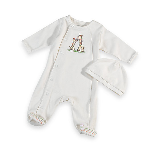 Alternate image 1 for Little Me® Giraffe Footie with Cap