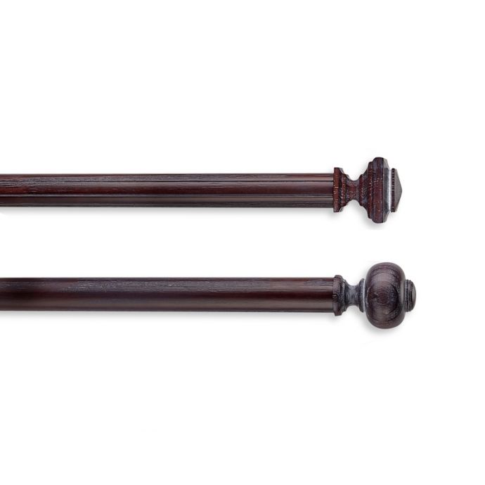 Cambria Premier Weathered Wood Decorative Window Curtain Hardware