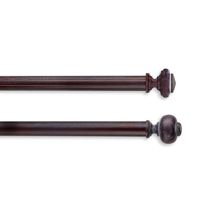 Cambria® Premier Weathered Wood Decorative Window Curtain Hardware