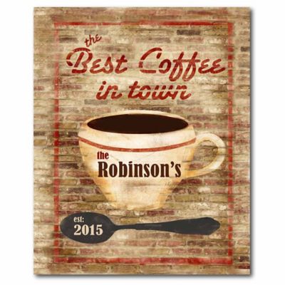 Courtside Market "Best Coffee in Town" 16-Inch x 20-Inch Canvas Wall Art