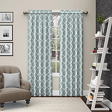 Pairs to Go&trade; Vickery 2-Pack 84-Inch Rod Pocket Window Curtain Panels in Spa. View a larger version of this product image.