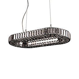 PLC Lighting Marquee 12-Light Pendant in Polished Chrome