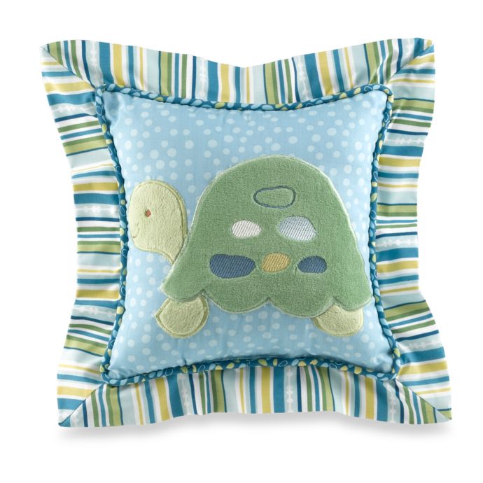 Cocalo Baby Turtle Reef 10 Inch Square Decorative Pillow Bed