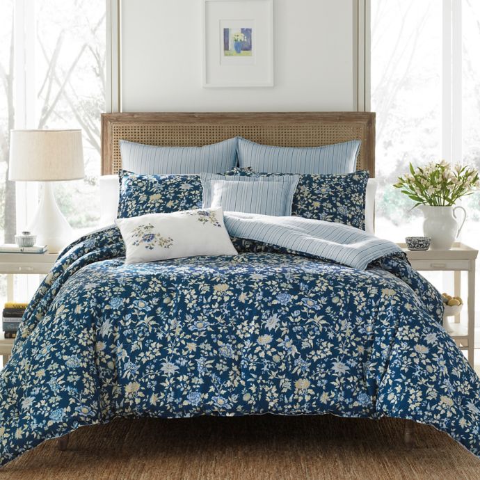 Laura Ashley® Stella Comforter Set | Bed Bath & Beyond