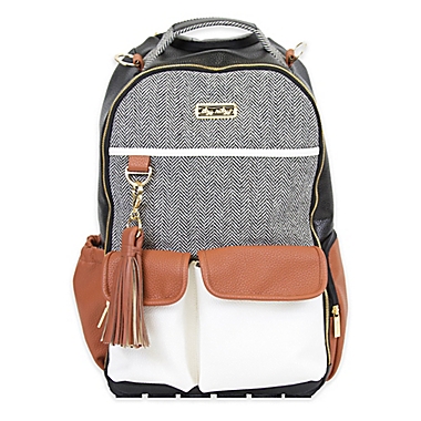 Itzy Ritzy&reg; Boss Diaper Bag Backpack in Coffee/Cream. View a larger version of this product image.