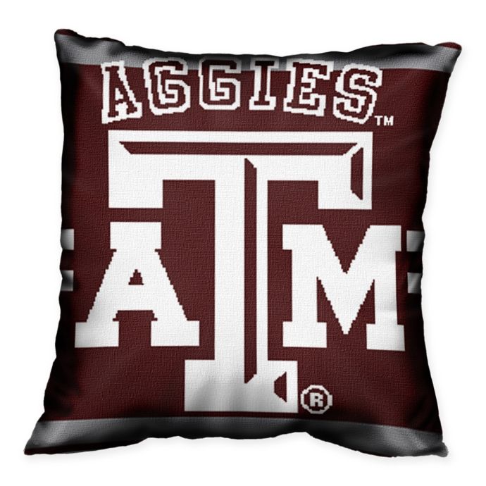 Texas A&M University Woven Square Throw Pillow | Bed Bath ...