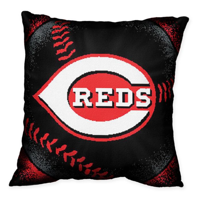 Mlb Cincinnati Reds Woven Square Throw Pillow Bed Bath Beyond