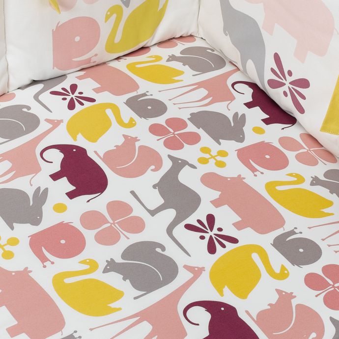 Dwell Studio Gio Lemon Fitted Crib Sheet 100 Cotton 250 Thread