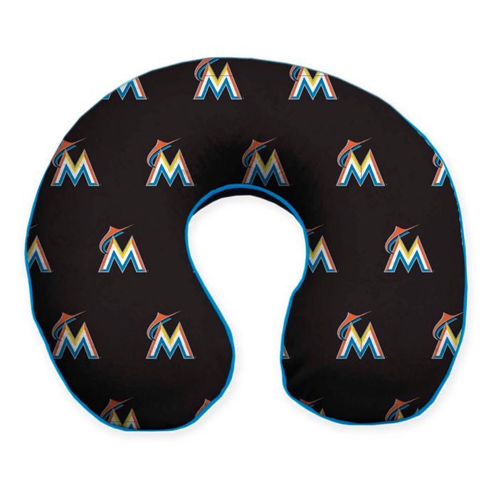 Mlb Miami Marlins Plush Microfiber Travel Pillow Bed Bath Beyond