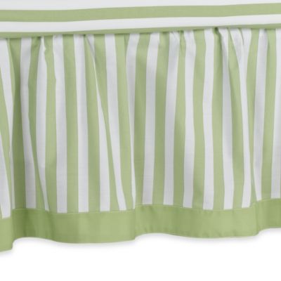 striped crib skirt