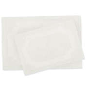 Laura Ashley Reversible Bath Rugs in White (Set of 2)