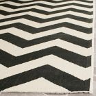 Alternate image 2 for Safavieh Courtyard 2&#39; x 3&#39;7 Thick Chevron Indoor/Outdoor Accent Rug in Black