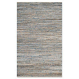 Safavieh Cape Cod Grid 5-Foot x 8-Foot Area Rug in Natural/Blue