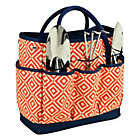 Alternate image 0 for Picnic at Ascot Gardening Tote in Orange/Navy with Tools