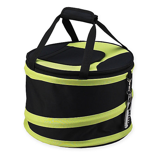 Alternate image 1 for Picnic at Ascot 24-Can Collapsible Cooler in Black/Apple