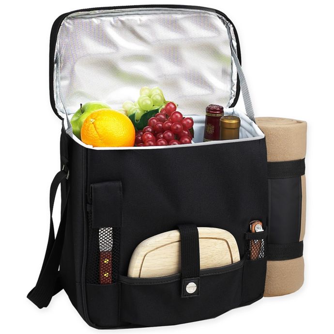 Picnic at Ascot Wine and Cheese Picnic Basket/Cooler with Blanket Bed