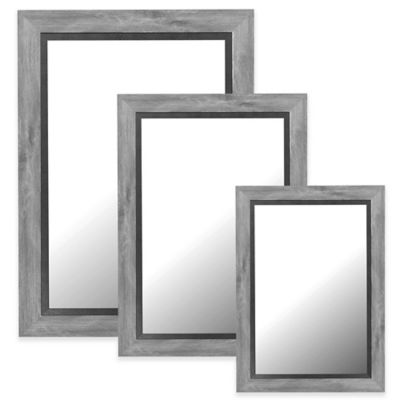 Hitchcock-Butterfield Coastal Weathered Mirror in Grey/Black