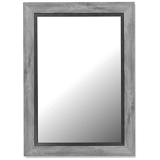 Alternate image 1 for Hitchcock-Butterfield 34-Inch x 70-Inch Coastal Weathered Full Length Dressing Mirror in Grey/Black
