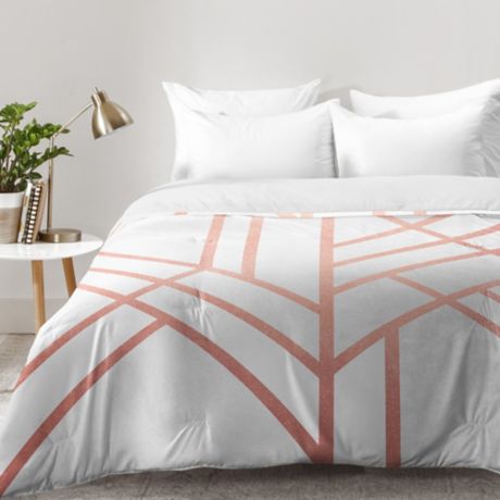 Deny Designs Elisabeth Fredriksson Art, Rose Gold Twin Bed Sheets