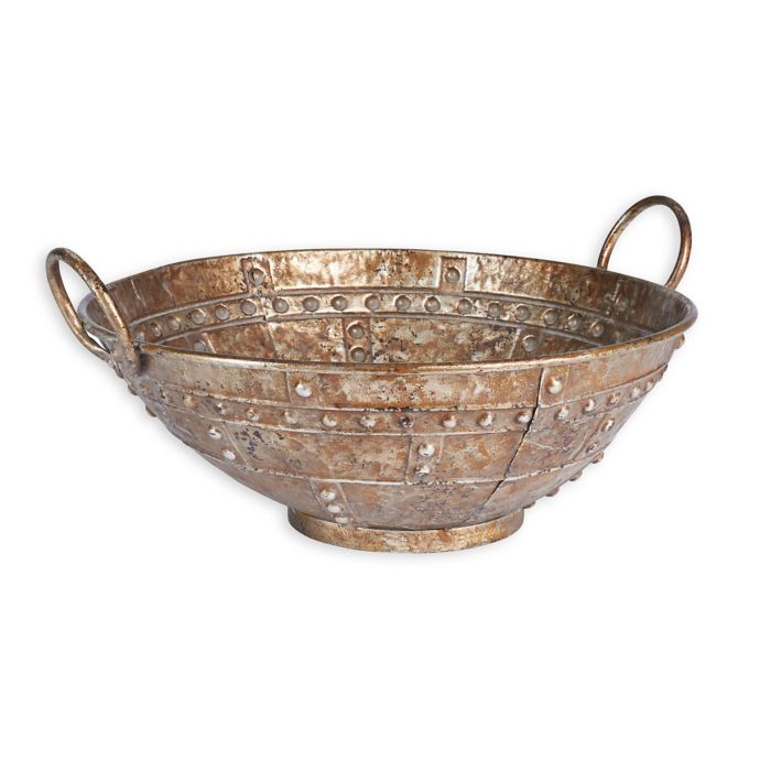 Household Essentials® Metal Decorative Bowl in Bronze ...