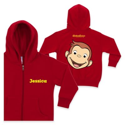 baby red zip up hoodie