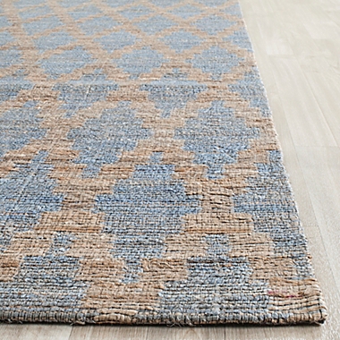 Safavieh Cape Cod Diamond Trellis 4-Foot x 6-Foot Area Rug in Light Blue/Gold. View a larger version of this product image.