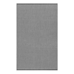 Couristan® Recife Saddlestitch 5-Foot 10-Inch x 9-Foot 2-Inch Area Rug in Grey/White