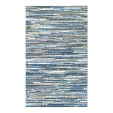 Couristan&reg; Monaco Alassio 3-Foot 9-Inch x 5-Foot 5-Inch Indoor/Outdoor Area Rug in Sand/Azure. View a larger version of this product image.