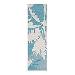 Couristan Monaco 2-Foot 3-Inch x 7-Foot 10-Inch Runner in Ivory/Turquoise