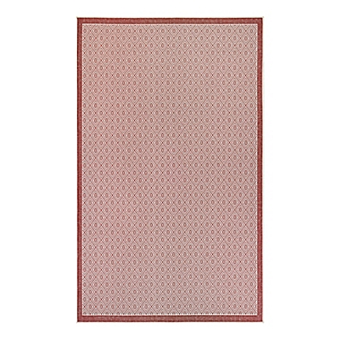 Couristan Monaco Sea Pier 5-Foot 10-Inch x 9-Foot 2-Inch Indoor/Outdoor Area Rug in Maroon. View a larger version of this product image.
