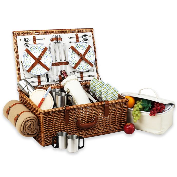 Picnic At Ascot Dorset Basket for 4 with Coffee Set ...