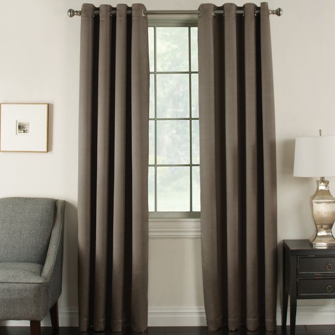 Brinkley Grommet Top Room Darkening Window Curtain Panel Bed
