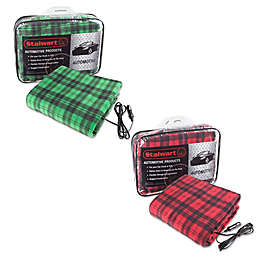 12 Volt Electric Automobile Blanket in Green/Plaid
