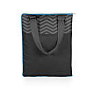Alternate image 3 for Picnic Time&reg; Vista Outdoor Picnic Blanket in Grey Chevron with Blue Trim