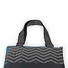 Alternate image 6 for Picnic Time&reg; Vista Outdoor Picnic Blanket in Grey Chevron with Blue Trim