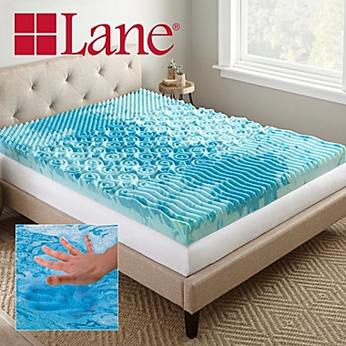 Henredon 4-Inch GelLux Gel Memory Foam Mattress Topper in Blue. View a larger version of this product image.